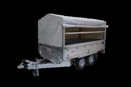 Przyczepka dwuosiowa hamowana  DMC 1300 - platforma